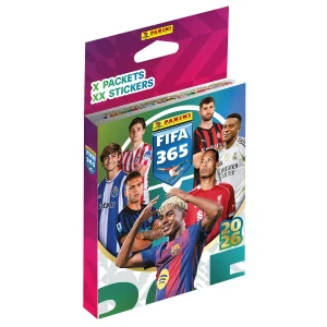 Set autocolante Panini FIFA 365 2026, 8 plicuri, 5 autocolante fiecare