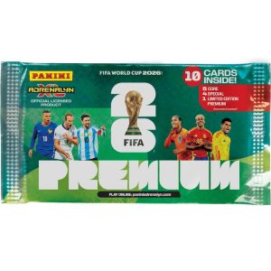 Premium Carti Colectie Panini FIFA World Cup 2026 Adrenalyn XL, 10 Carduri, 5 Carduri Normale, 4 Carduri Speciale, Multicolor
