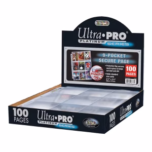 Pagini securizate cu 9 buzunare din seria Premium pentru carduri de dimensiuni standard