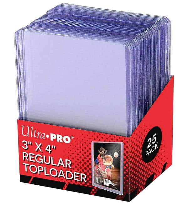 Ultra Pro 3″ x 4″ REGULAR Toploader – 25 Pcs